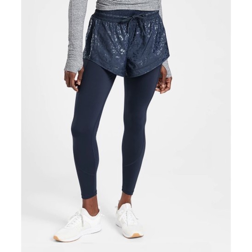 NWT Athleta Rainier 2 in 1 Tight Petite Small